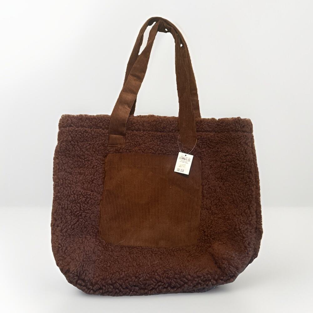 New with tags: AMERICAN EAGLE Outfitters Women's Bag Brown Faux Fur